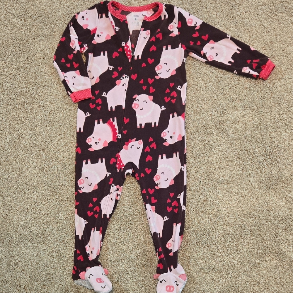 Adorable Piggy Print Kids One Piece